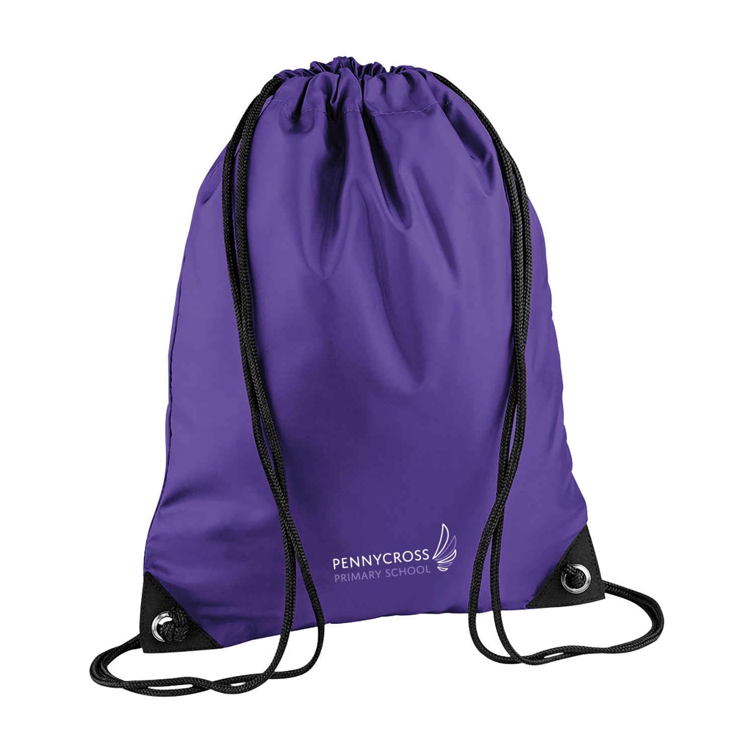 Pennycross Primary Embroidered Purple PE Bag