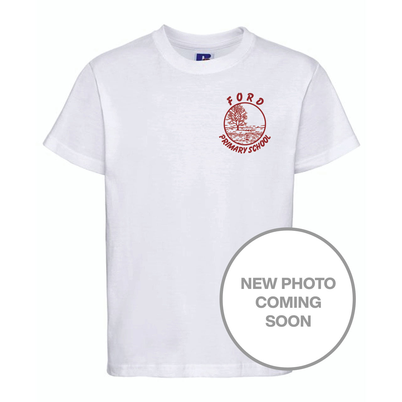 Ford Primary School Embroidered White PE T-Shirt