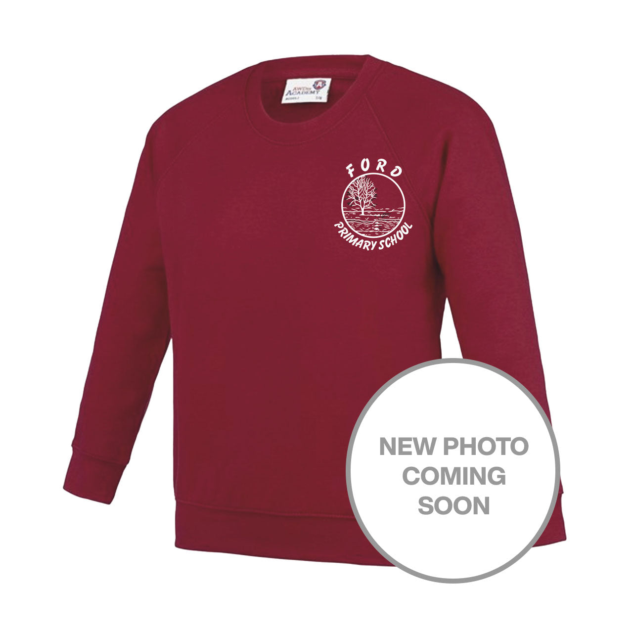 Ford Primary School Embroidered Burgundy Sweatshirt