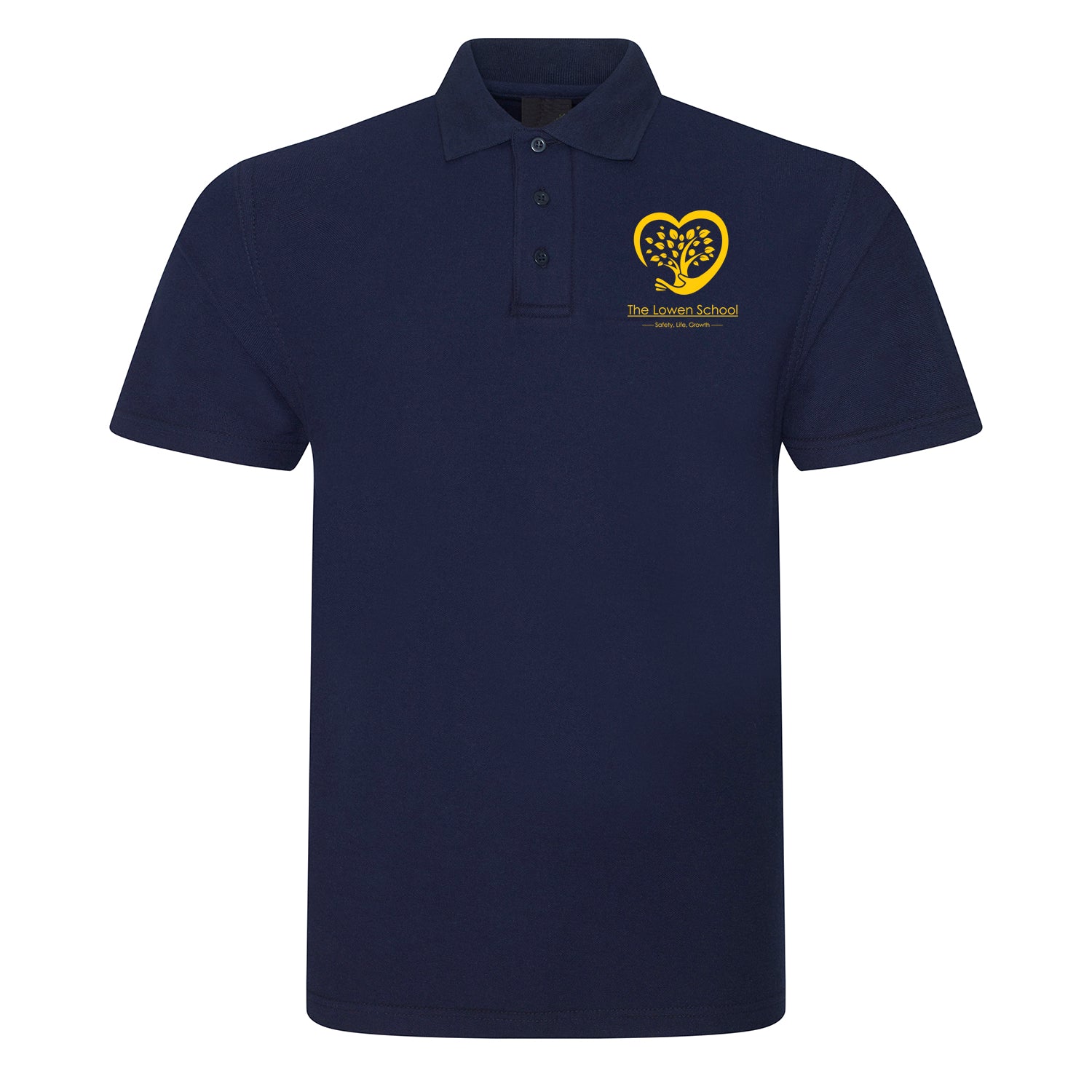 Navy The Lowen School Embroidered Student Polo Shirt
