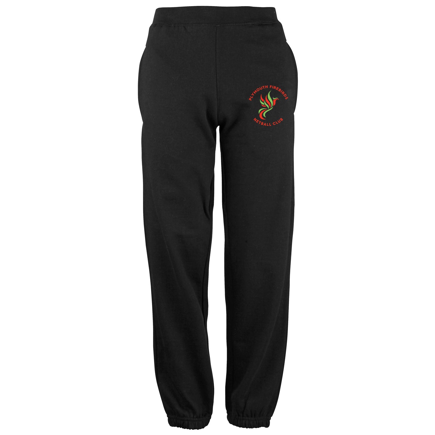 Firebirds Printed Black Joggers