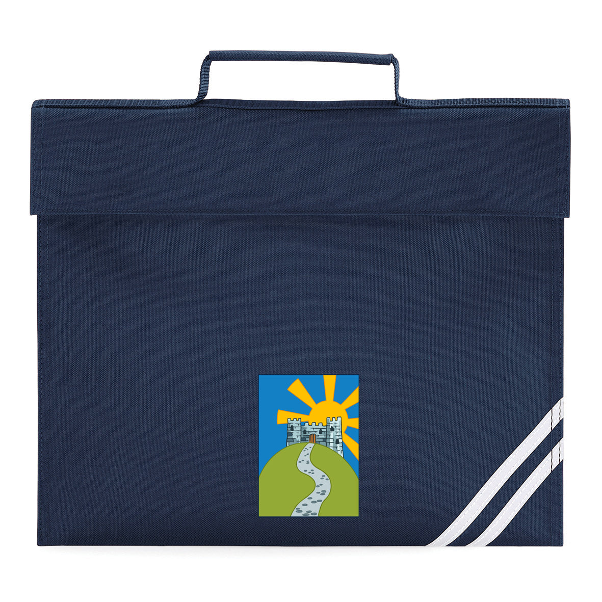 Longcause School Embroidered Navy Book Bag