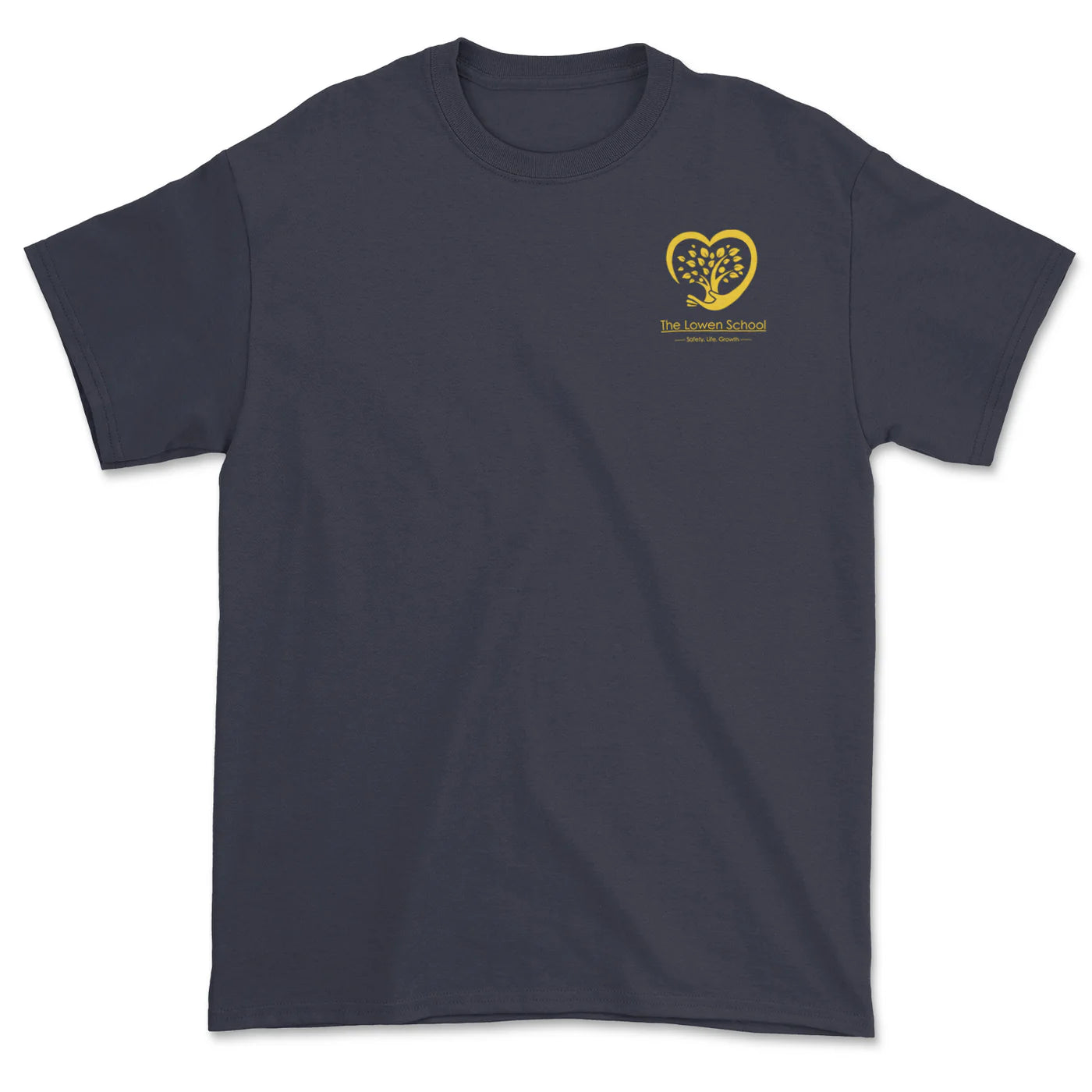 Navy The Lowen School Embroidered Student T-Shirt
