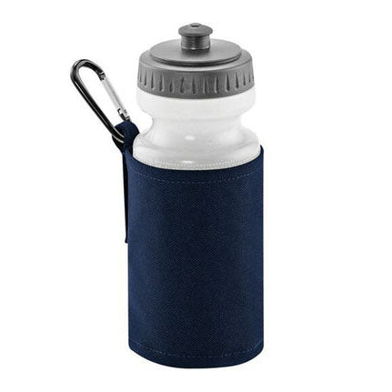 Navy Bottle Holder with Bottle