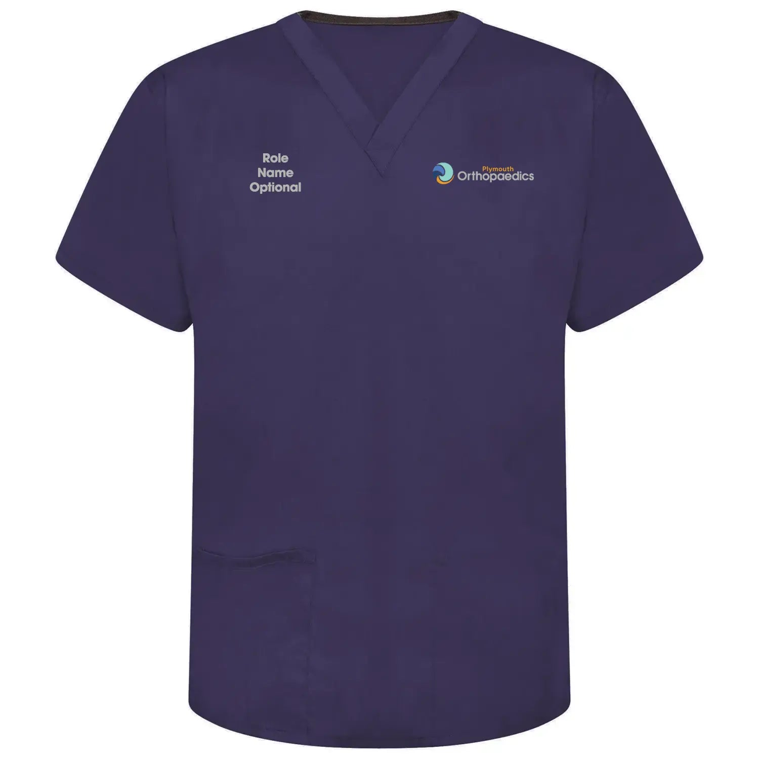 Plymouth Orthopaedics Navy Scrub Top