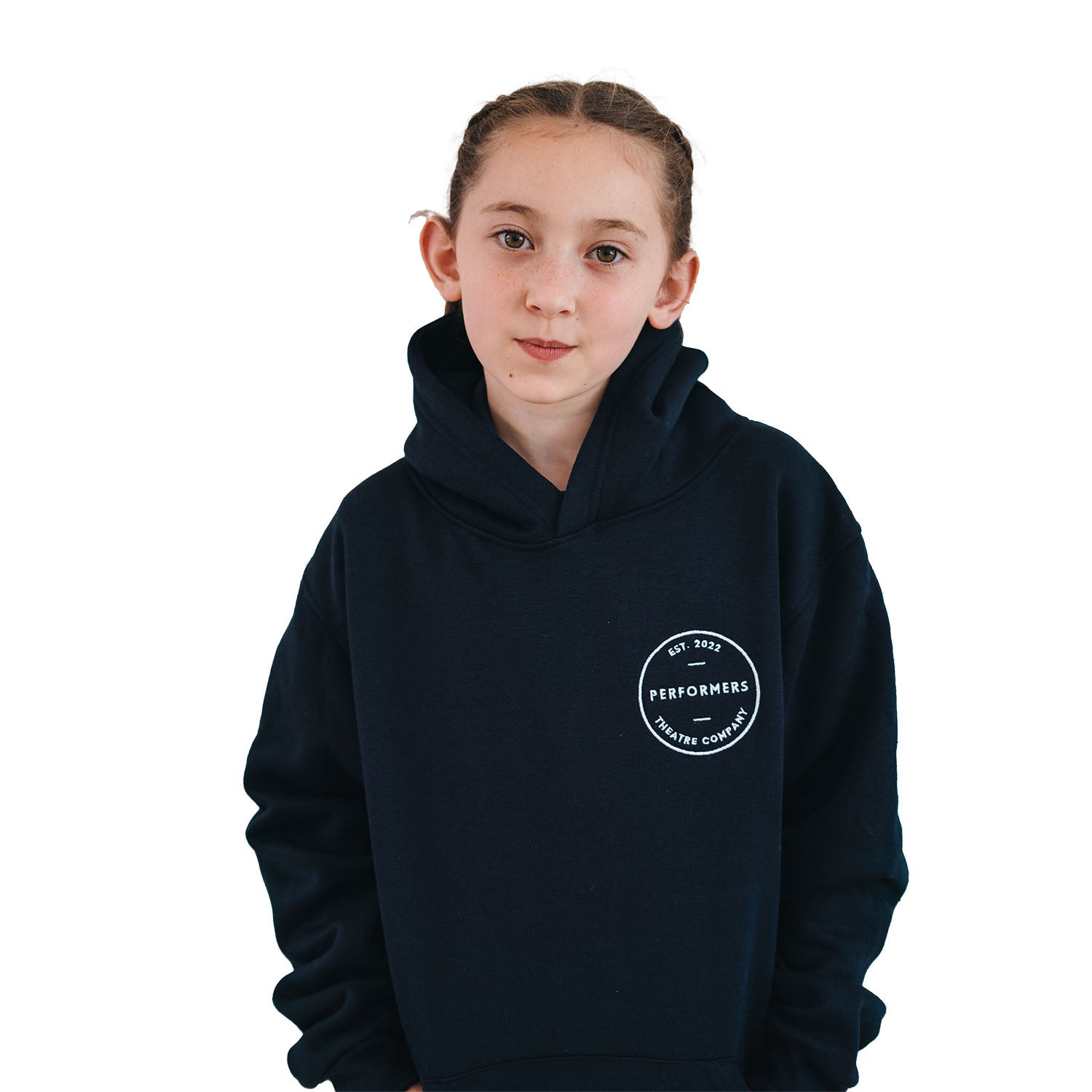 Performers Embroidered Navy Hoodie