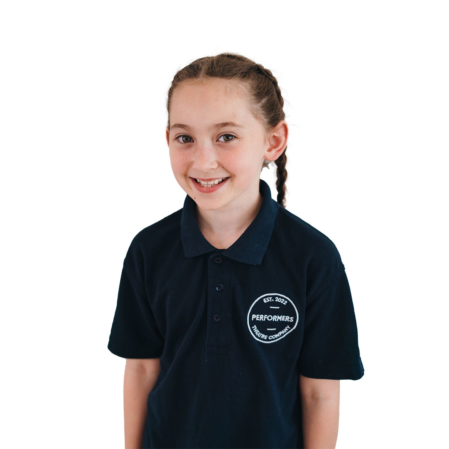 Performers Embroidered Navy Polo Shirt
