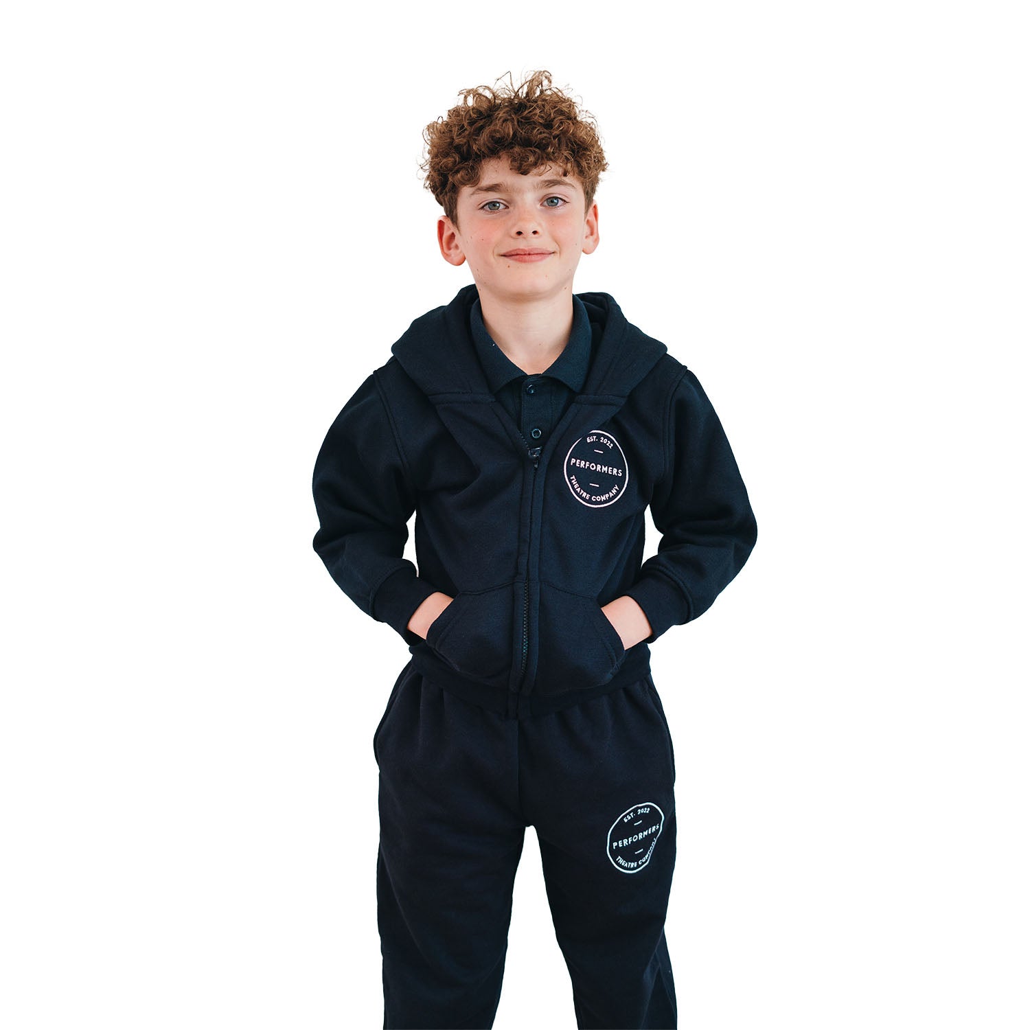 Performers Embroidered Navy Zoodie