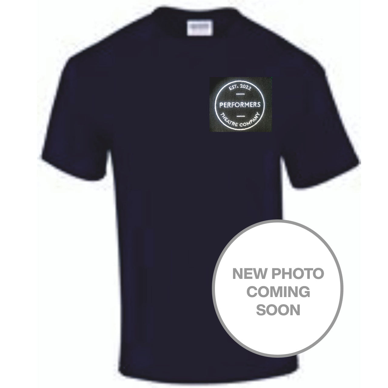 Performers Embroidered Navy Crew Neck T-Shirt