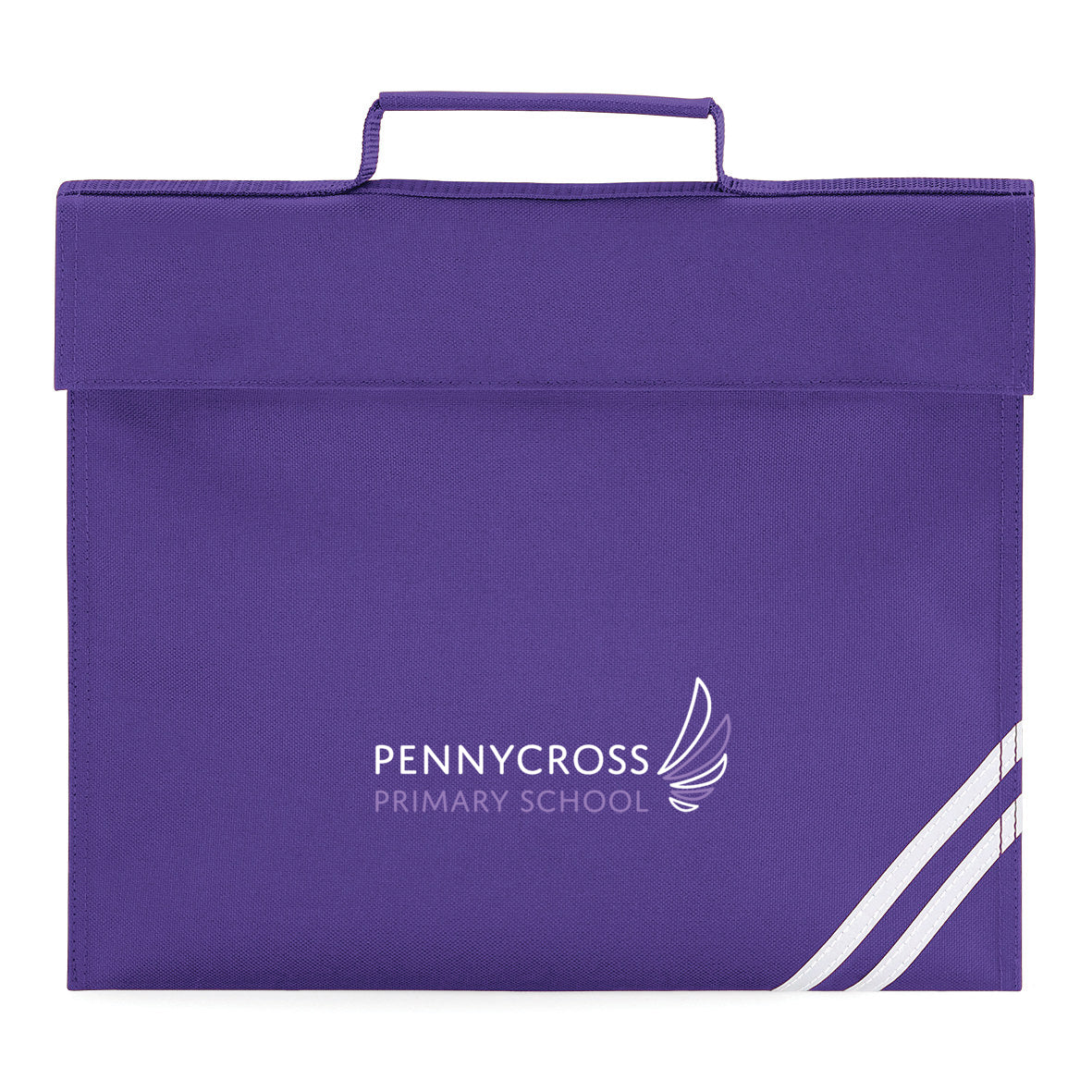 Pennycross Primary Embroidered Purple Book Bag