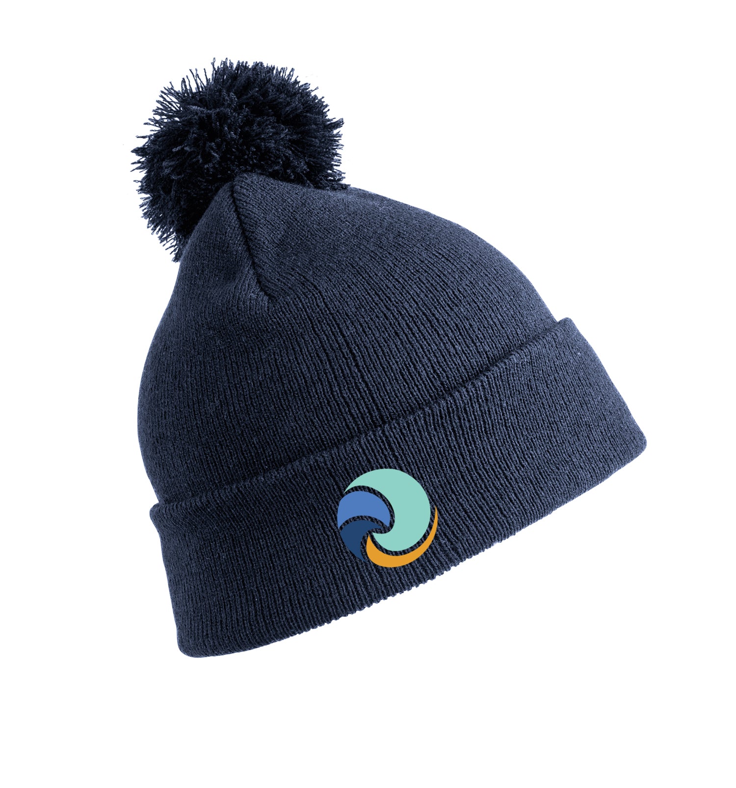 Plymouth Orthopaedics Navy Pom Pom Beanie