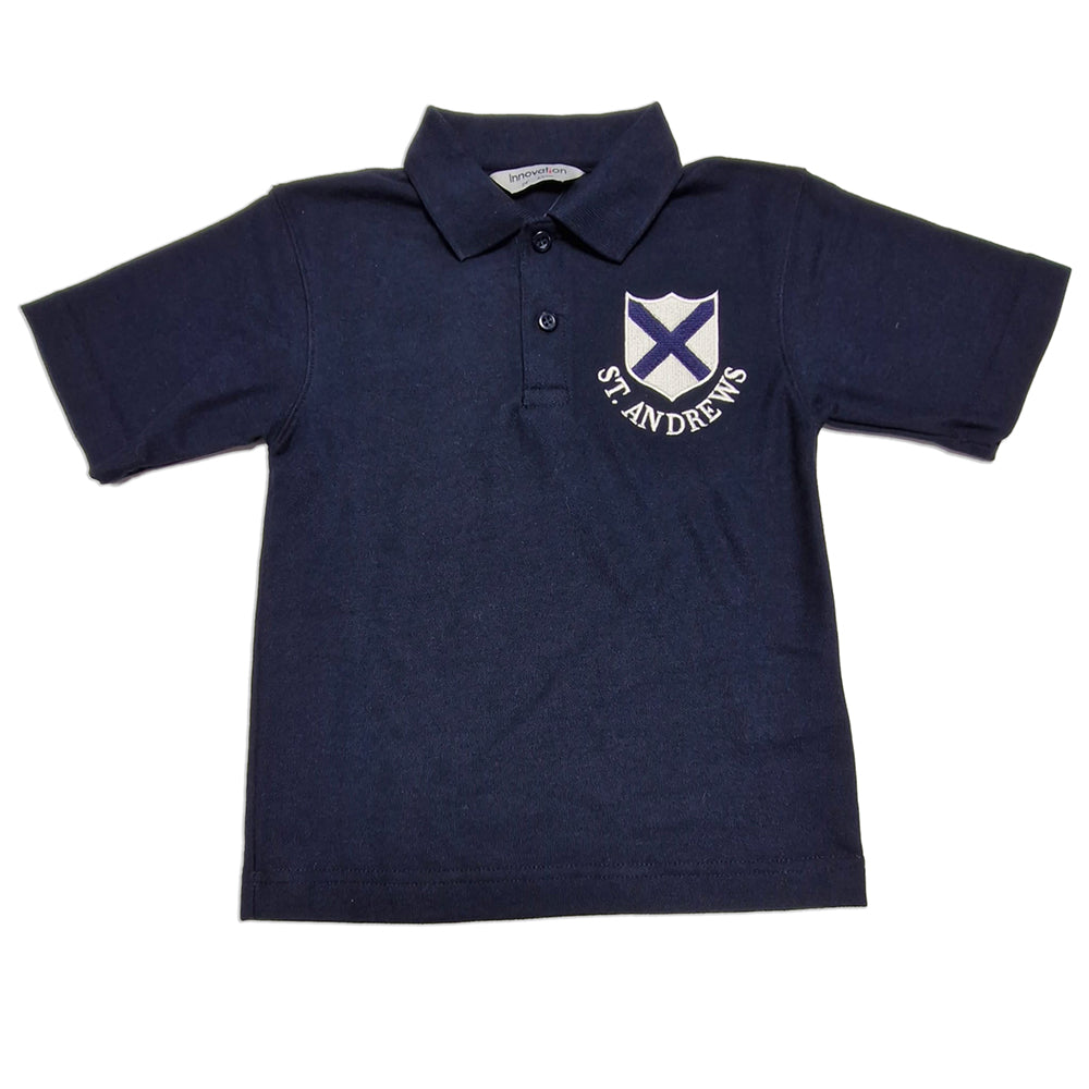 St. Andrew's Embroidered Navy Polo Shirt