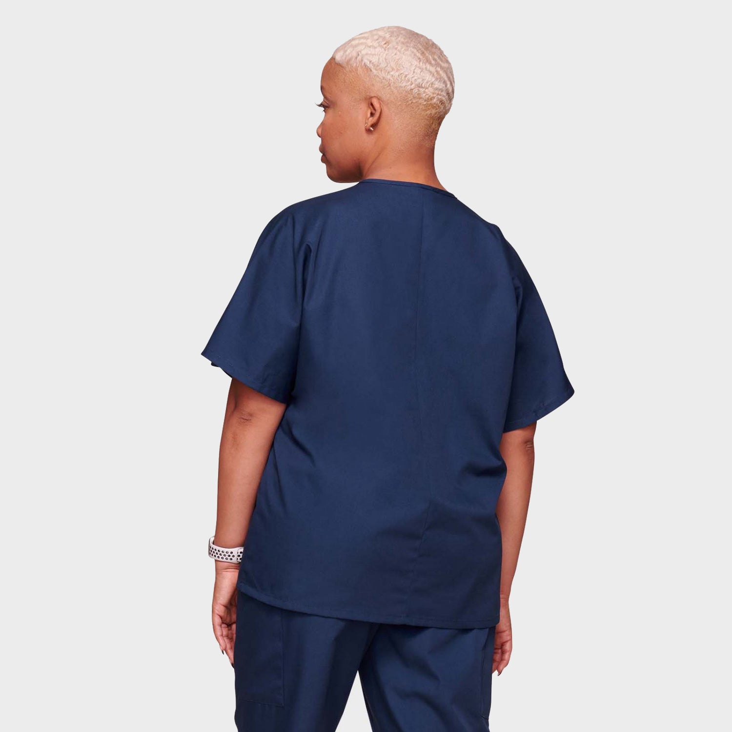 Plymouth Orthopaedics Navy Cherokee V-Neck Scrub Top (Unisex)