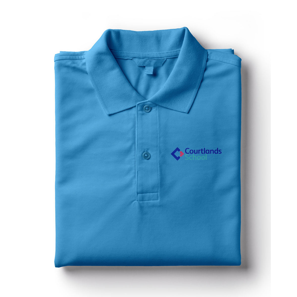 Courtlands Embroidered Polo (Sky Blue)
