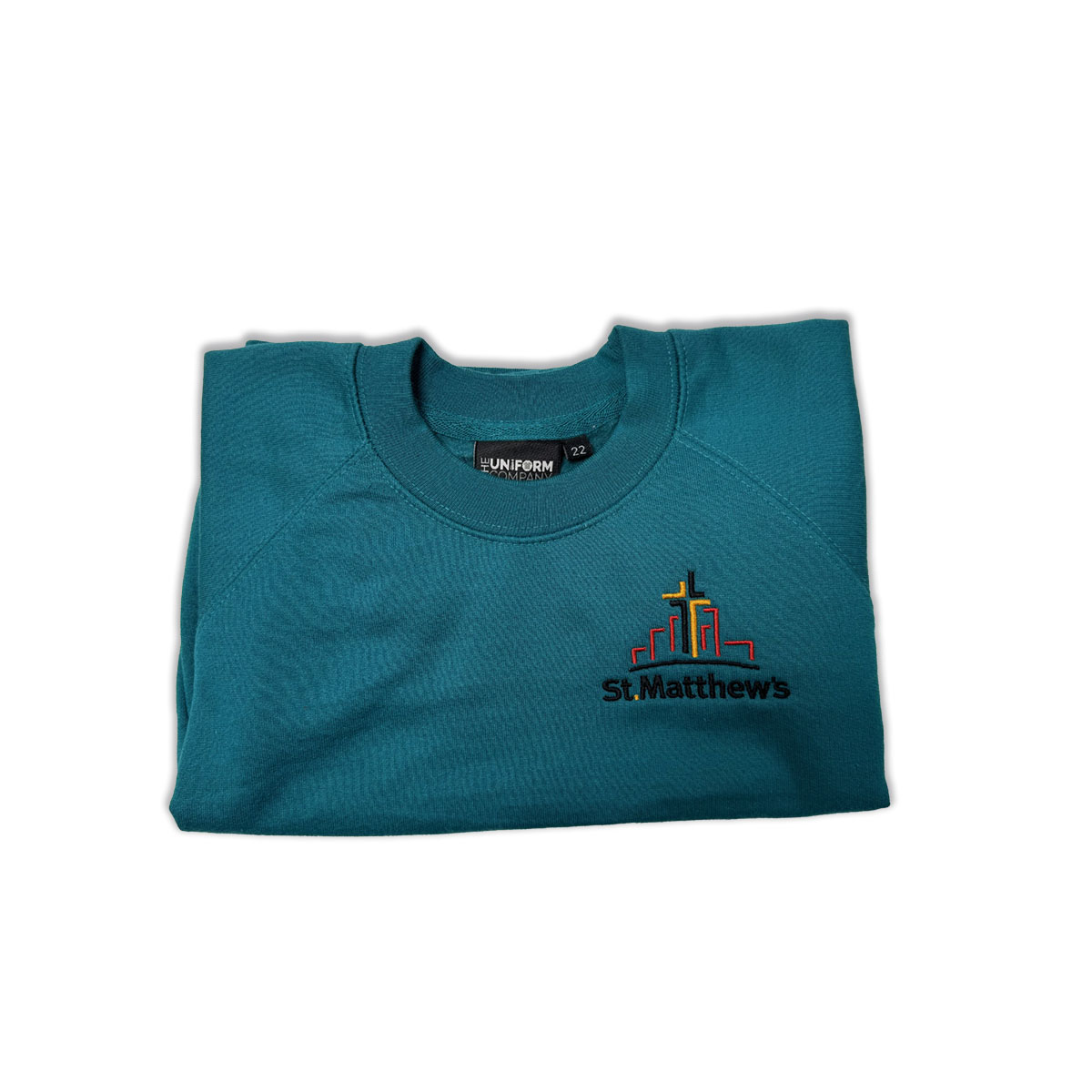 St. Matthew's Embroidered Jade PE Sweatshirt