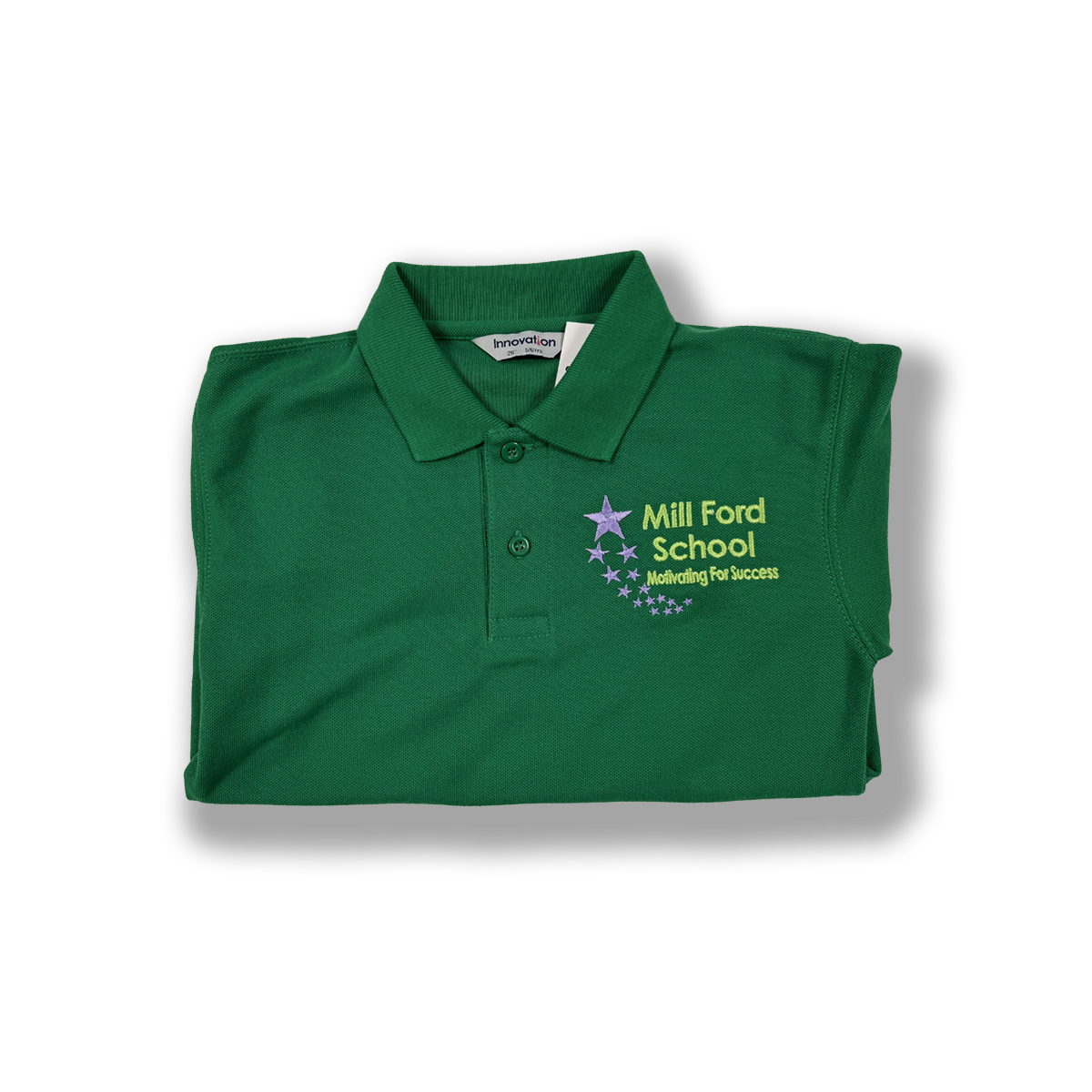 Mill Ford Embroidered Green Polo (Thursday)
