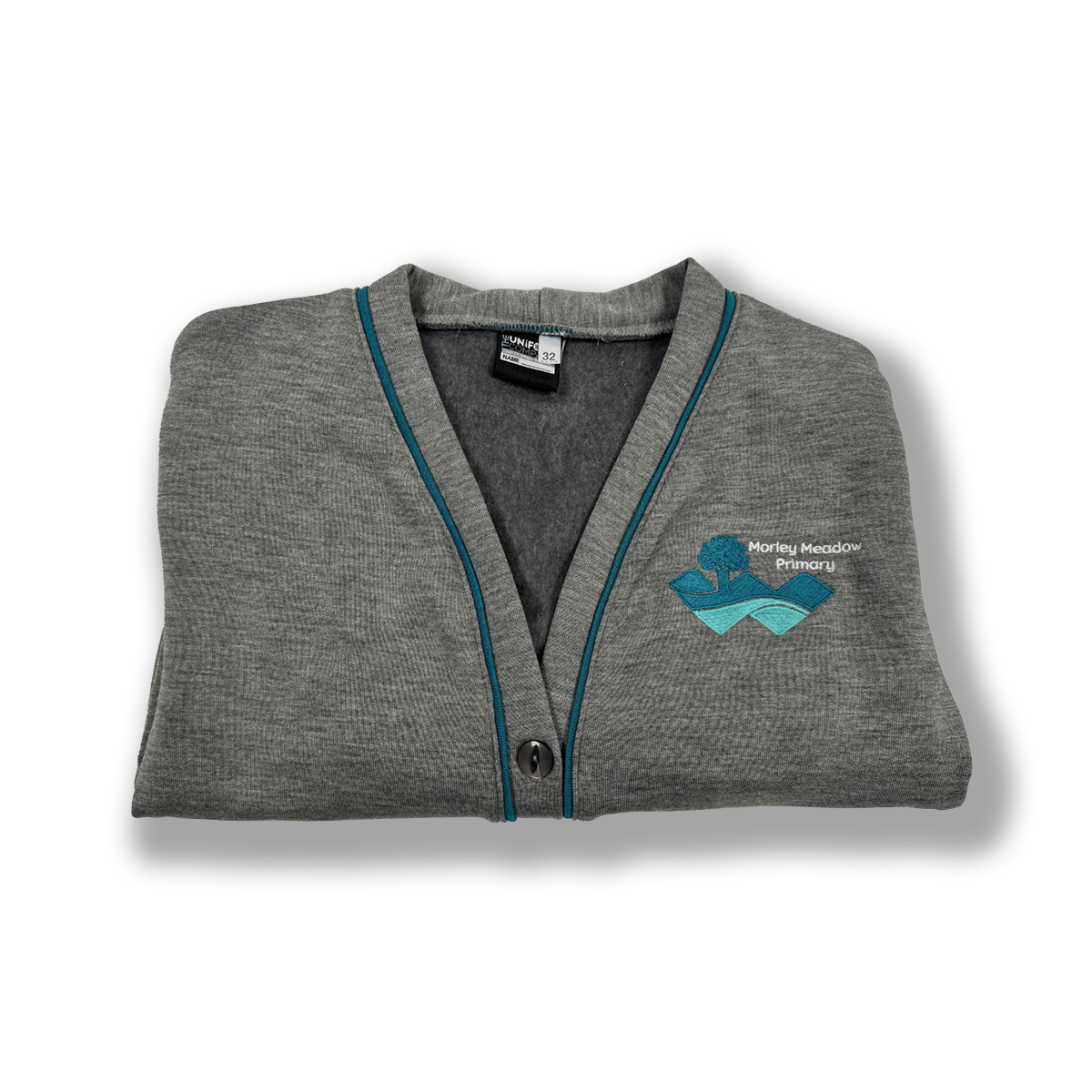 Morley Meadow Grey Embroidered Cardigan (Key Stage 2)