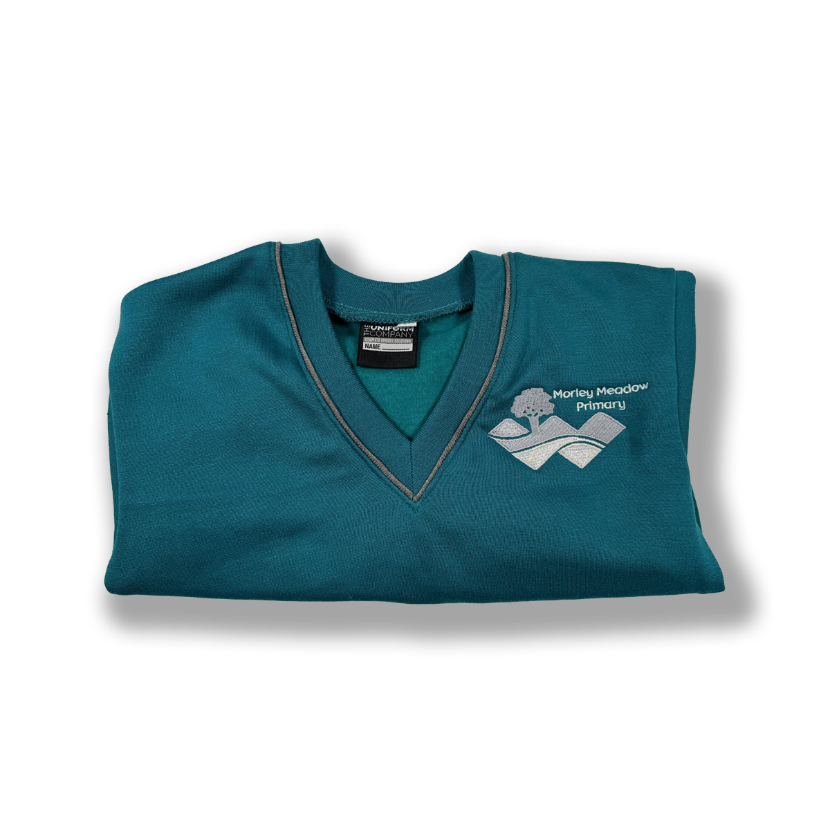 Morley Meadow Jade Embroidered V-Neck Sweatshirt (Key Stage 1)