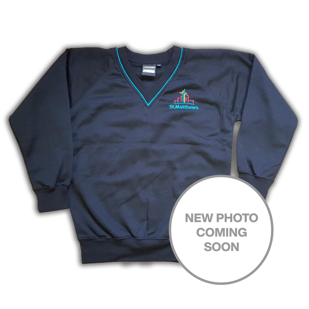 St. Matthew's Embroidered V-Neck Sweatshirt