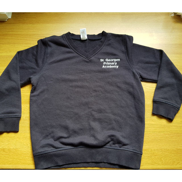 St. George's V-Neck Embroidered Sweatshirt