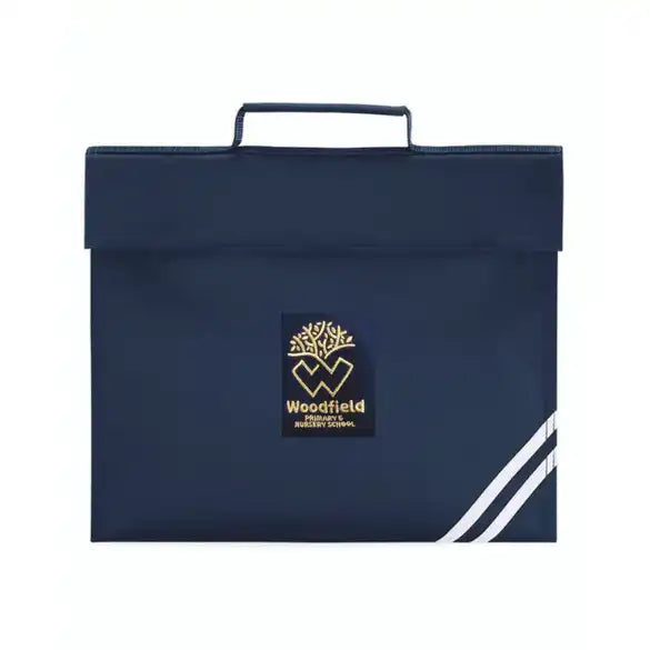 Woodfield Primary School Embroidered Navy Book Bag
