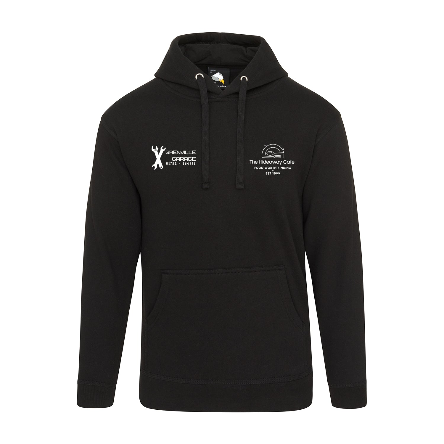 Black The Hideaway Cafe Hoodie
