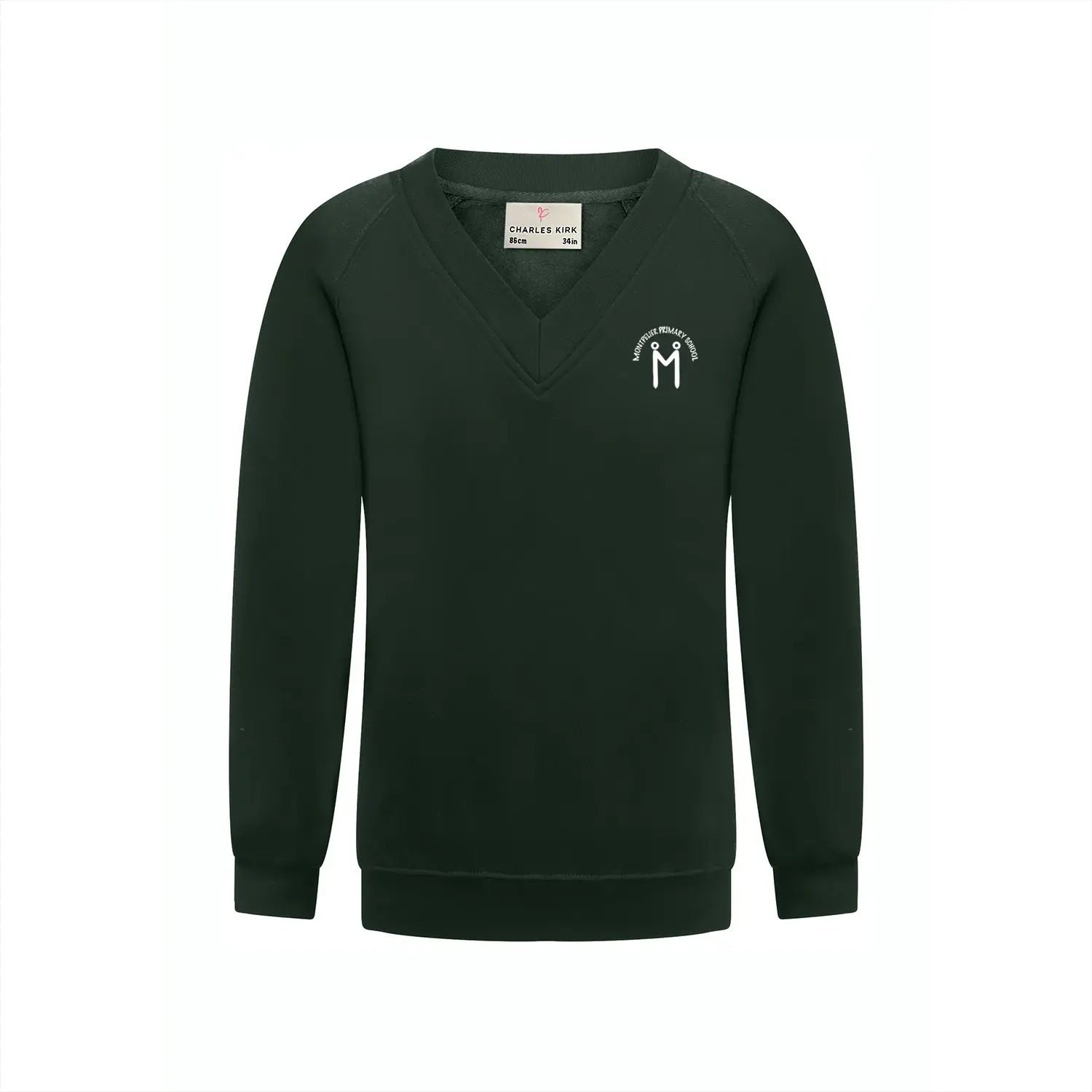 Montpelier Primary Embroidered V-Neck Sweatshirt