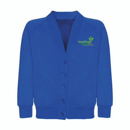 Seedlings Blue Embroidered Cardigan