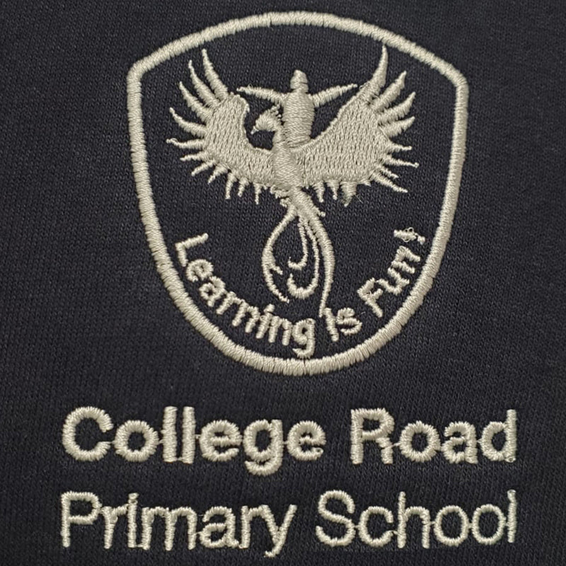 College Road Primary Embroidered Navy Fleece