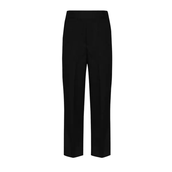Slim Fit Pull Up Boys Trousers (Black)