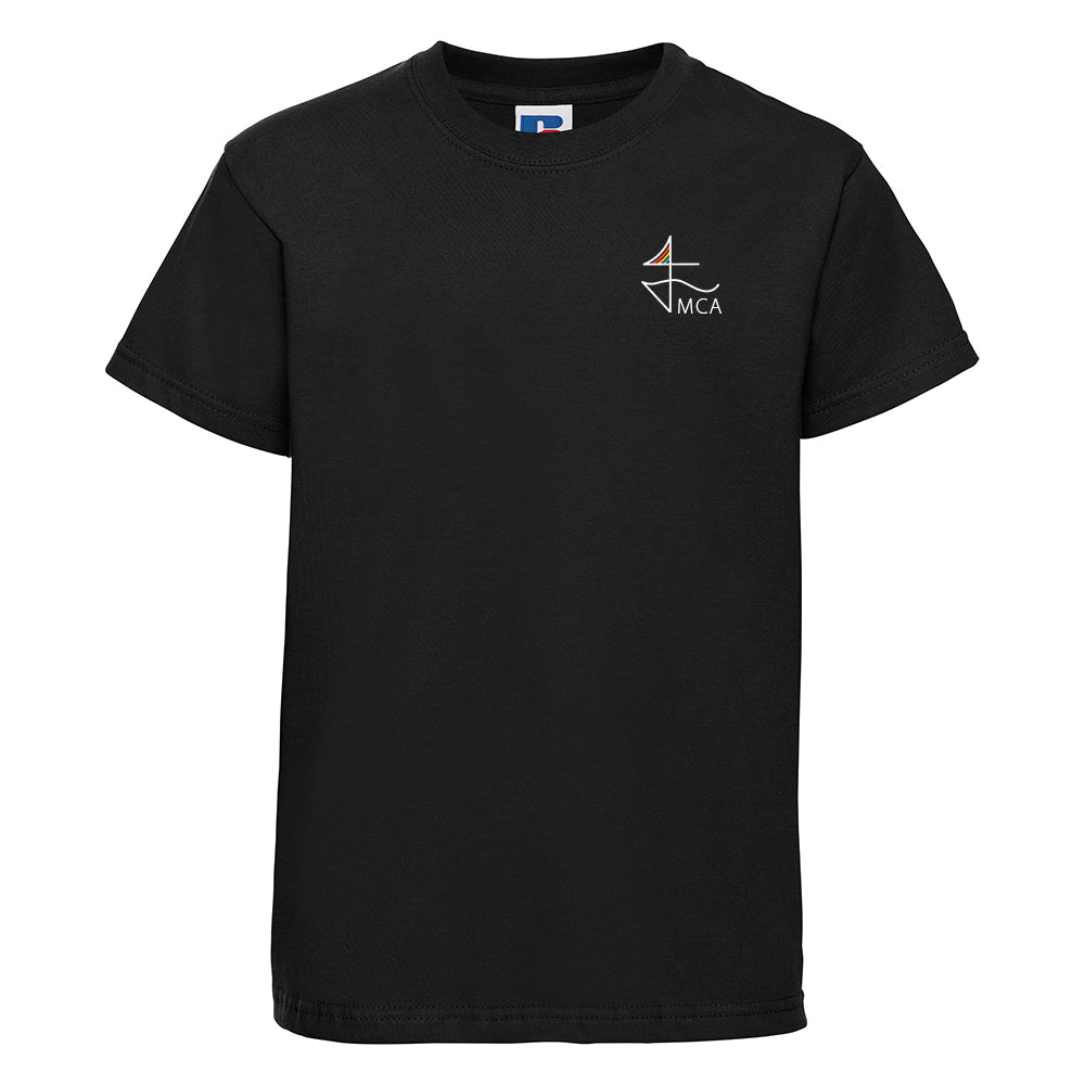 Mayflower Community Academy Embroidered Black PE T-Shirt