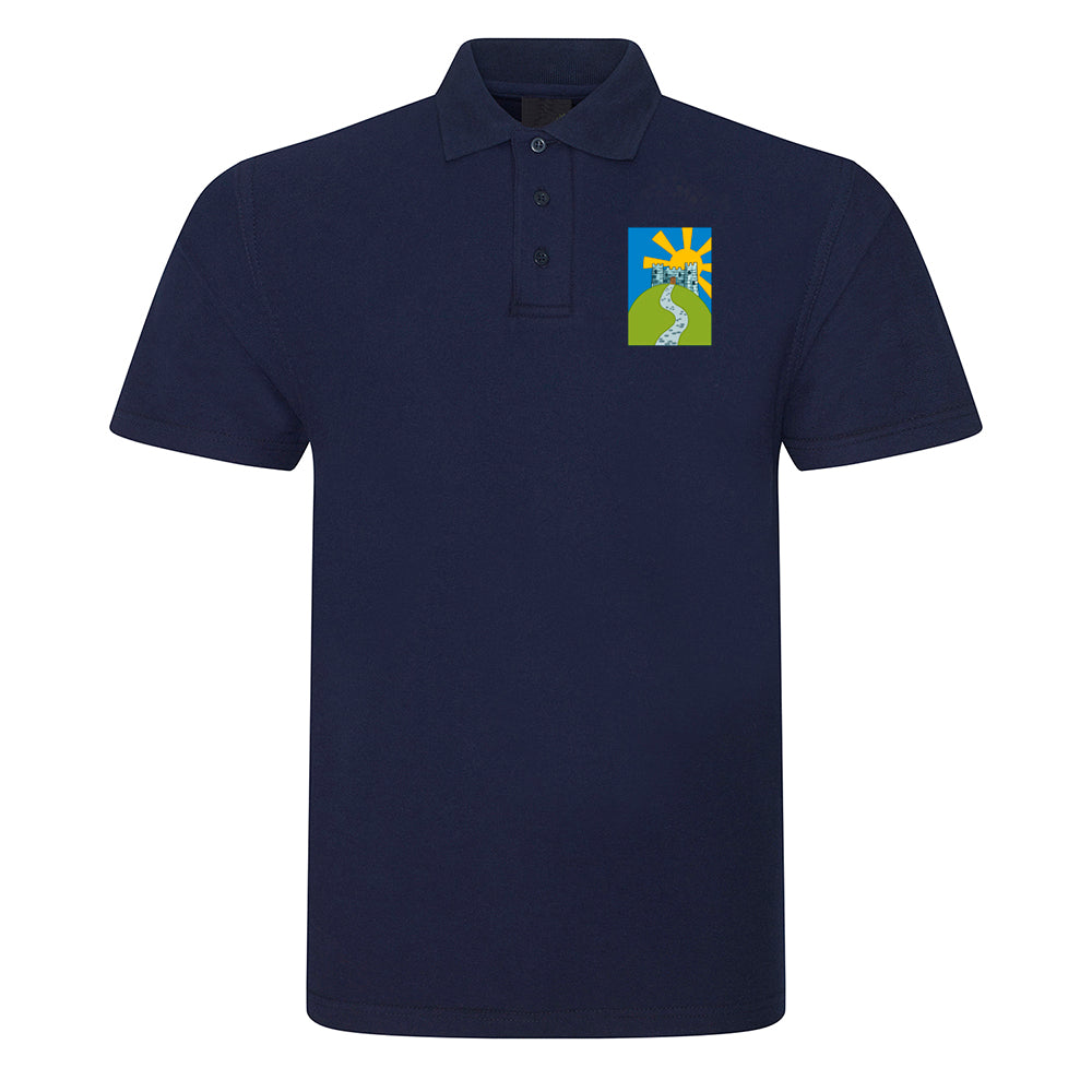 Longcause School Navy Embroidered Polo