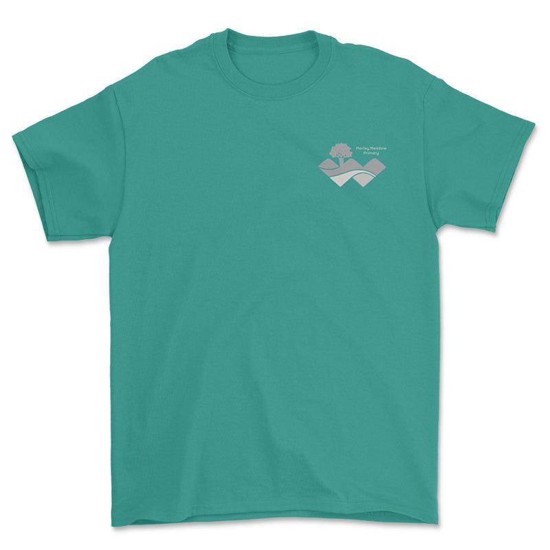 Morley Meadow Embroidered Jade PE T-Shirt (All Years)
