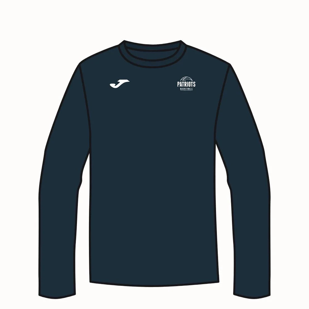 Plymouth Patriots Navy Combi L/S T-Shirt (Design v3)