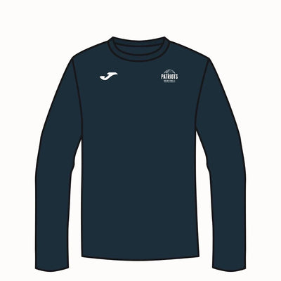 Plymouth Patriots Navy Combi L/S T-Shirt (Design v5)