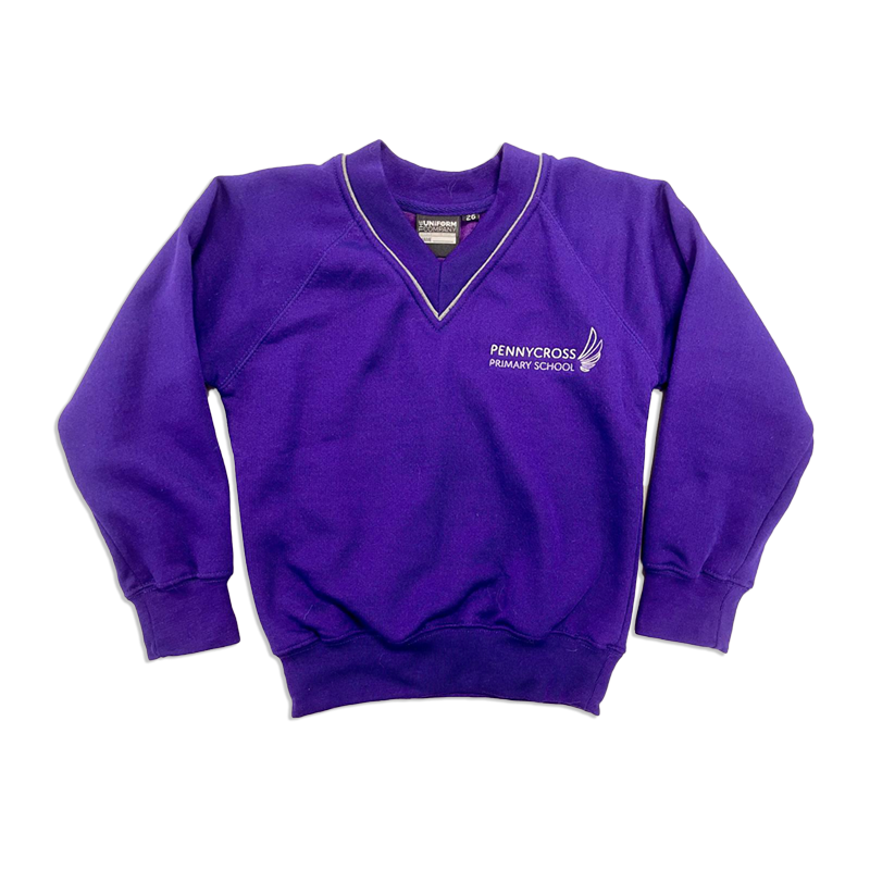 Pennycross Primary Embroidered V-Neck Sweatshirt