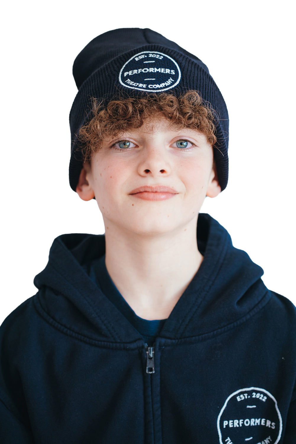 Performers Theatre Company Embroidered Navy Beanie