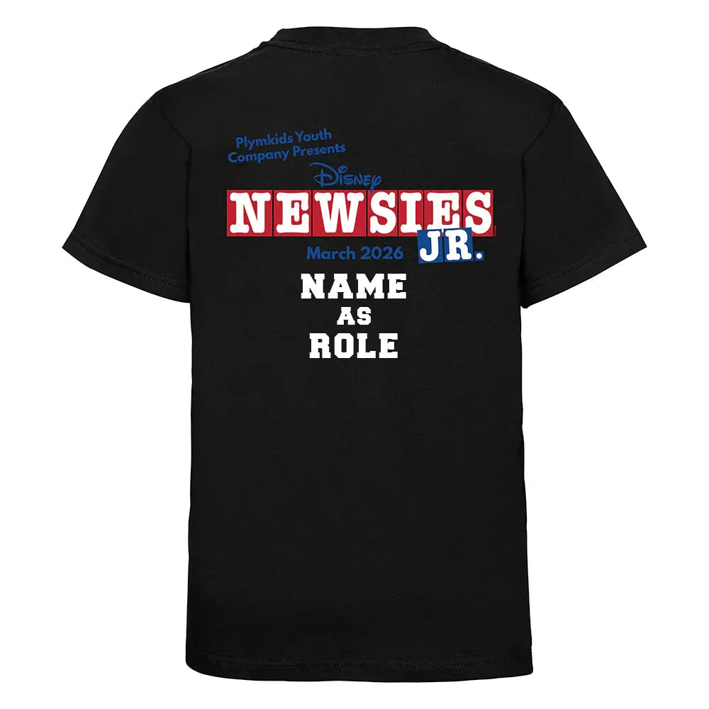PlymKids [Newsies Jr 2026] Black T-Shirt