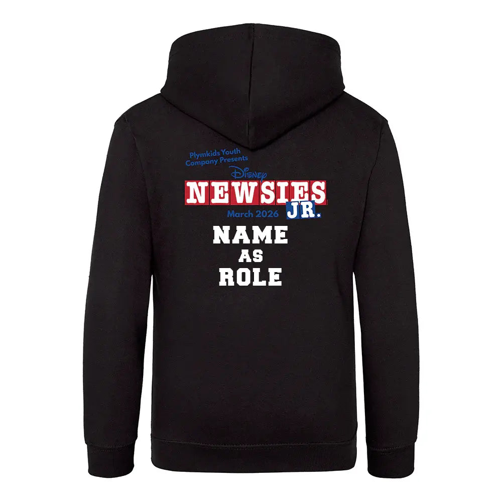 PlymKids [Newsies Jr 2026 Show] Black Hoodie