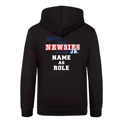 PlymKids [Newsies Jr 2026 Show] Black Hoodie