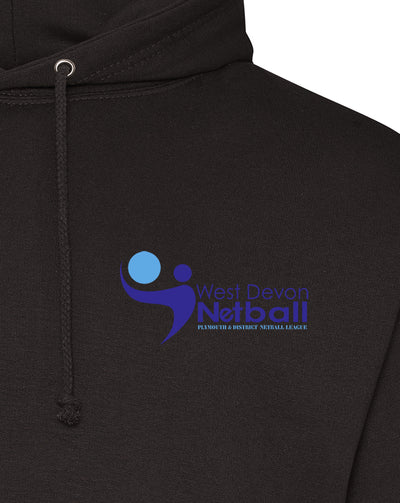 West Devon Netball League Black Hoodie
