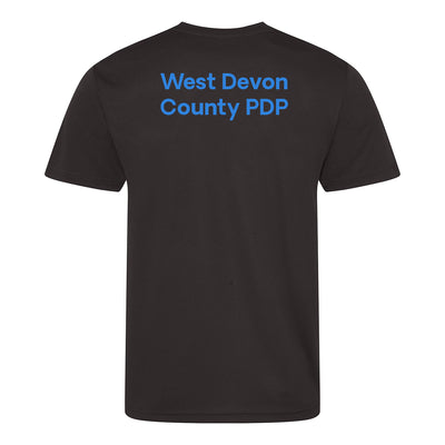 West Devon Netball League Coach Black T-Shirt