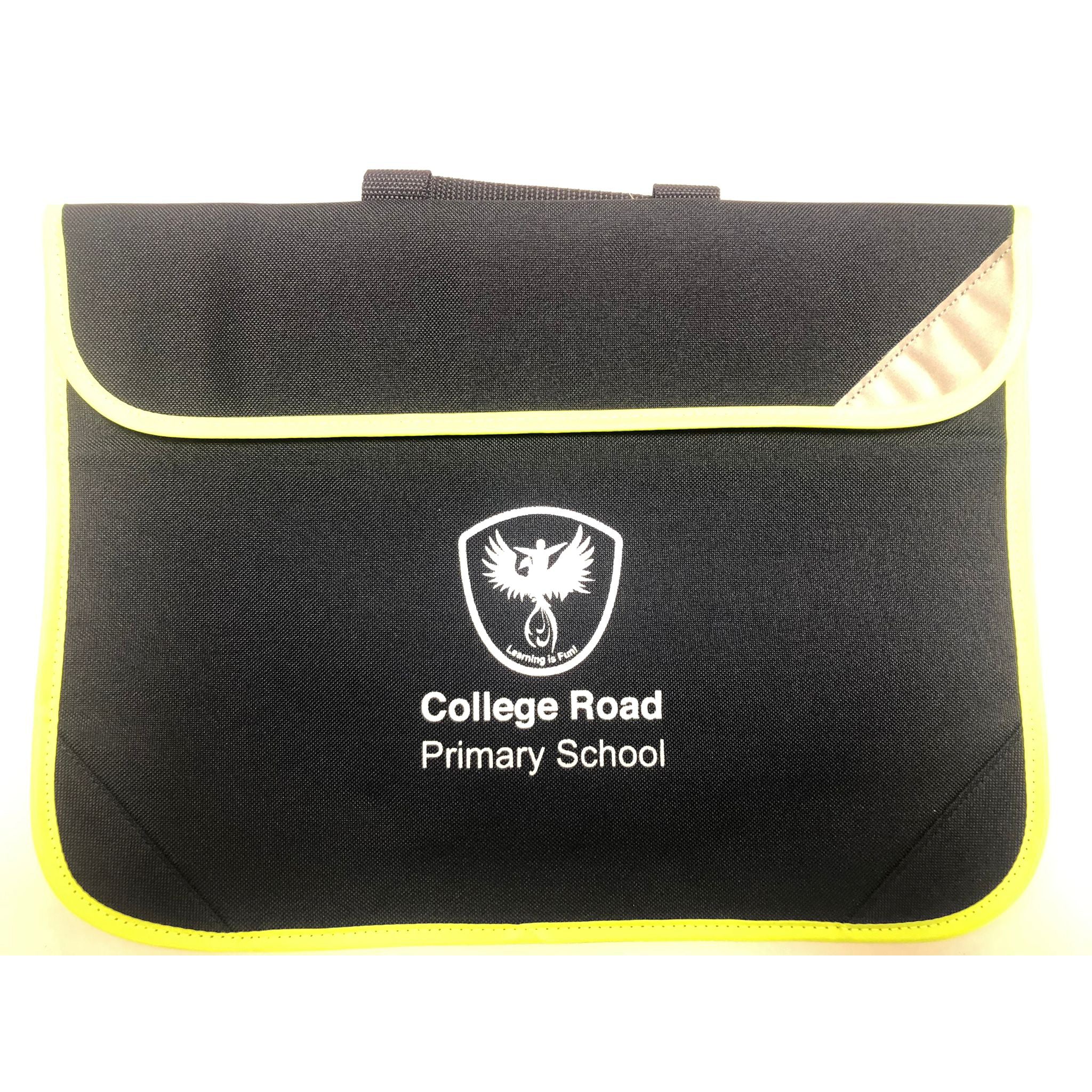 College Road Primary Primary Embroidered Navy Book Bag