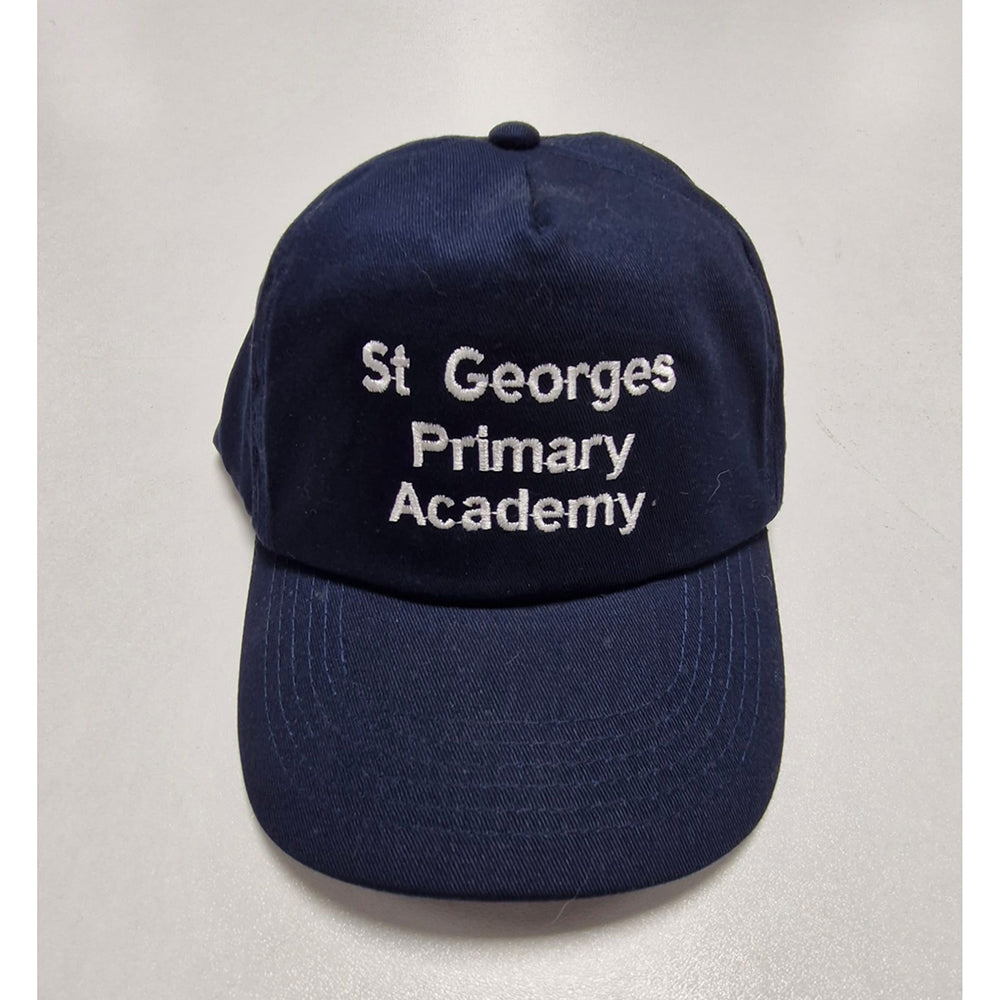 St. George's Navy Embroidered Cotton Cap