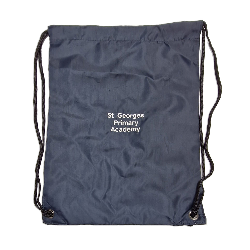 St. George's Embroidered Navy PE Bag
