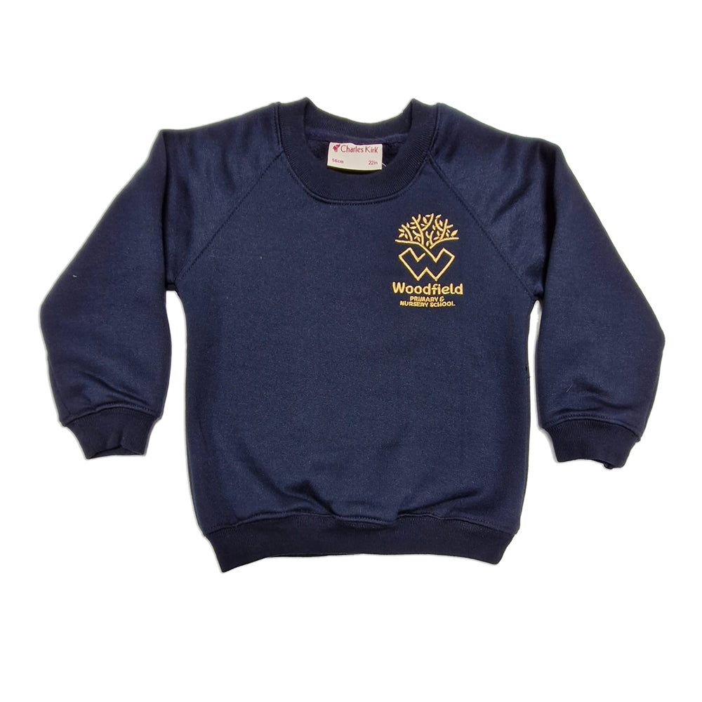 Woodfield Primary Crew Neck Embroidered Sweatshirt