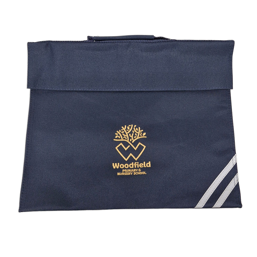 Woodfield Primary School Embroidered Navy Book Bag