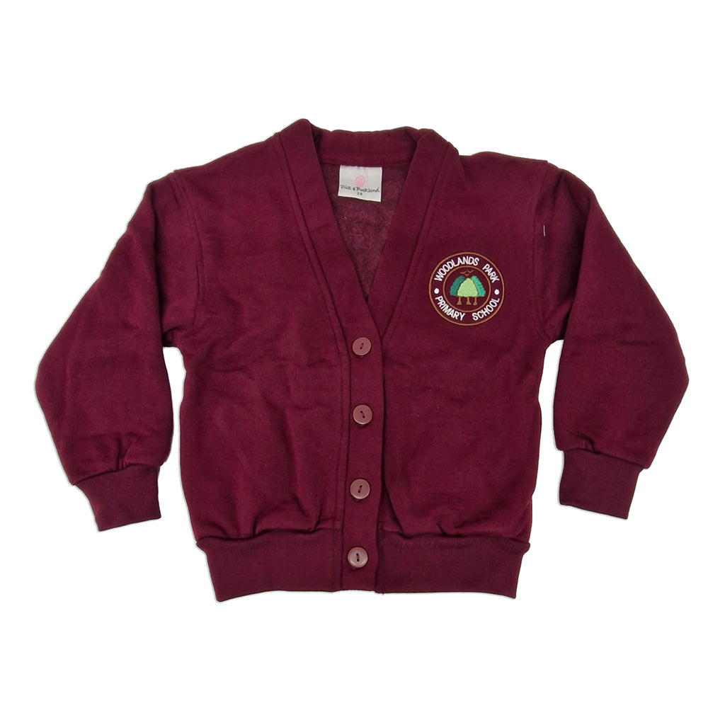 Woodlands Park Maroon Cardigan
