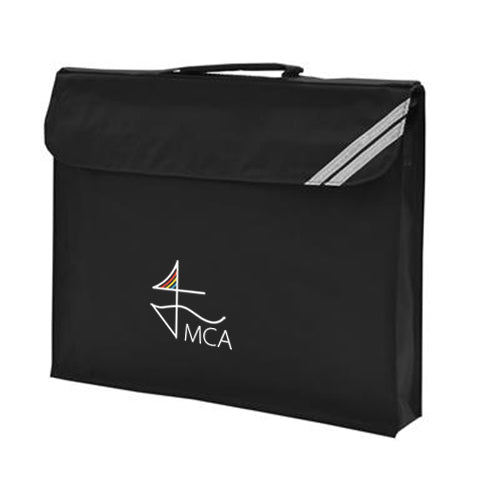 Mayflower Community Academy Embroidered Black Book Bag