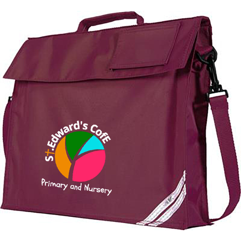 St Edward's Primary Embroidered Premium Burgundy Book Bag